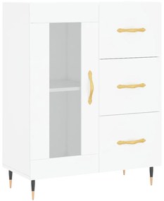 vidaXL Servantă, alb, 69,5x34x90 cm, lemn compozit