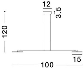 Lustra moderna dimabila cu 2 spoturi LED directionabile SCOPE