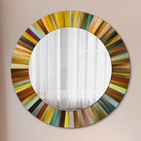 Oglinda cu decor rotunda Model radial abstract