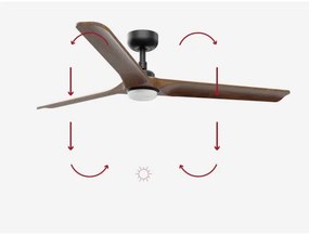 Ventilator LED dimabil FARO 33809-1TW HEYWOOD LED/18W/230V 2700/4000/6500K + telecomandă