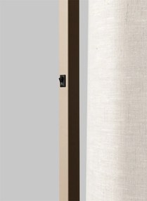 Lampa de podea Boston metal sand abajur alb