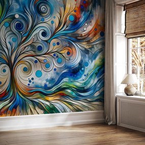 Fototapet - Copac energic colorat (147x102 cm)