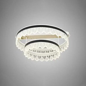 Lustra LED Cu Telecomanda, Elit's, Eda, 122W, Cristal