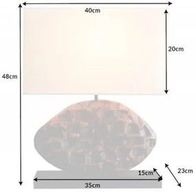 Veioza, Lampa de masa design unicat Reef 50cm