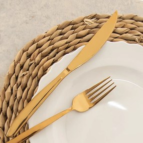 Tacâmuri aurii din oțel inoxidabil 24 buc. Gold – Orion