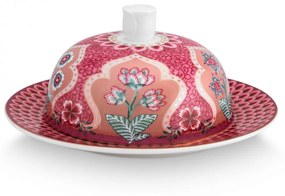Untieră, porțelan, colecția Flower Festival, Pip Studio, 17x8cm, roz