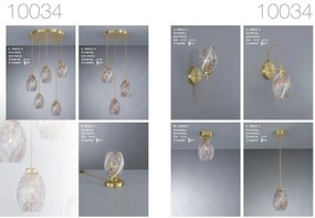 Lustra moderna cu 3 pendule design italian 10034 multicolor