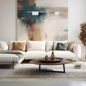 Lustră pe cablu GENESIS 5xGU10/8W/230V alb