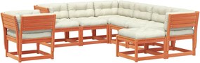 vidaXL Set mobilier de grădină cu perne, 8 piese, lemn masiv de pin