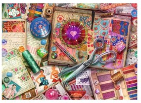 PUZZLE CROITORIE VINTAGE, 1000 PIESE - RAVENSBURGER (RVSPA16928)