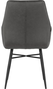 Scaune de dining gri-antracit 2 buc. Anzo – Støraa