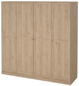 Șifonier cu aspect de lemn de stejar 195,5x200 cm Billund – Tvilum