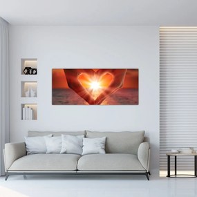 Tablou - Soare în inimă (120x50 cm)