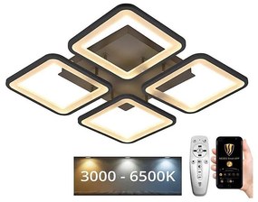 Lustră LED dimabilă aplicată LED/85W/230V 3000-6500K + telecomandă