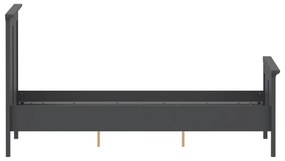 Pat matrimonial gri 140x200 cm Paris – Tvilum