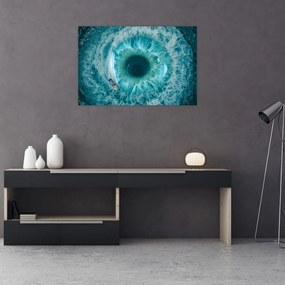 Tablou marea cu barca (90x60 cm)