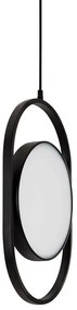 Lustra suspendata LED design minimalist SPINER 19 negru