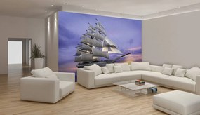 Fototapet - Corabie pe mare (254x184 cm)