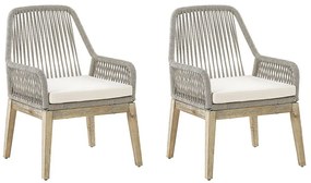 Set 2 buc. scaune de grădină OLIBIA (bej). 1022576