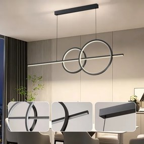 BRILAGI - Lustră LED reglabilă pe cablu SIGNATURE LED/53W/230V 120 cm neagră + telecomandă