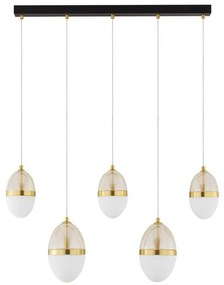 Lustra cu 5 pendule LED design modern Egna