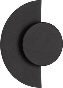 Aplica perete exterior lumina indirecta IP54 LED 2700K Gloo negru