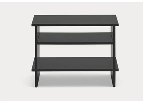 Noptieră neagră cu rafturi Inari – Teulat