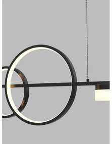 Lustră LED dimabilă pe cablu Wofi 7030-702 MESSINA LED/57W/230V negru