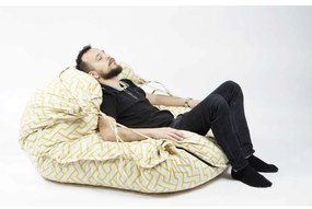 Fotoliu tip Perna Magic Pillow XXL, Material Textil - Zappity Yellow