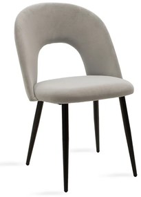 Scaun Bucatarie/Dining Hannah Catifea Gri