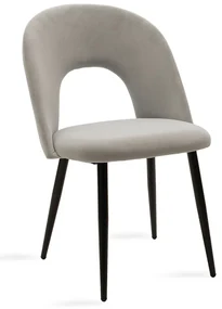 Scaun Bucatarie/Dining Hannah Catifea Gri