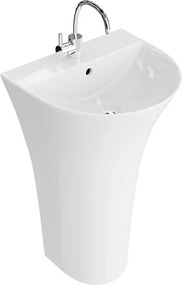 Lavoar freestanding Rune Svala semirotund 46 cm alb lucios