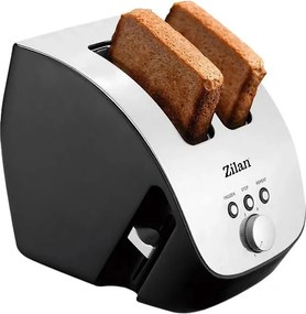 Prajitor de Paine ZILAN ZLN2690,negru inox 1000W, 6 nivele de rumenire