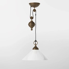 Lustra stil clasic italian din alama cu scripete Fiordo