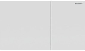 Clapeta de actionare cu 2 volume, easy to clean, alb mat, Geberit Sigma70 Alb mat