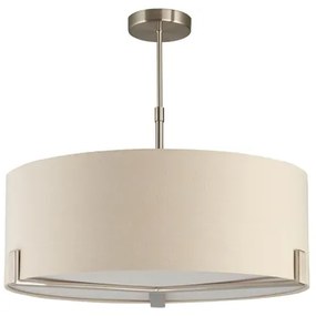 Lustră pe tijă Endon 95834 HAYFIELD 3xE27/40W/230V crom mat/bej
