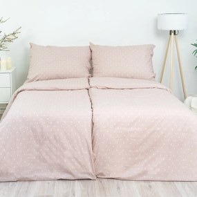 Stanex Lenjerie de pat din bumbac Puntík roz, 140x 220 cm, 70 x 90 cm, 140 x 220 cm, 70 x 90 cm