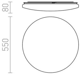 Plafonieră LED SEMPRE LED/56W/230V rotundă RED-Design Rendl-R12434