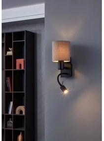 Eglo 900701 - Lampă LED flexibilă PASTERI 1xE27/40W/230V + LED/3,8W maro