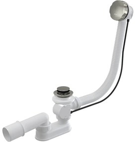 Set de scurgere si revarsare pentru cada, lungime 570 mm, nichel lucios Nichel lucios