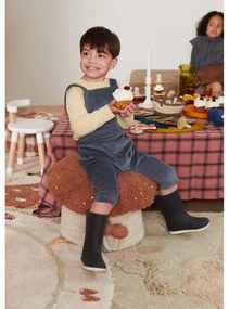 Fotoliu puf pentru copii cărămiziu/crem Boletus – Lorena Canals