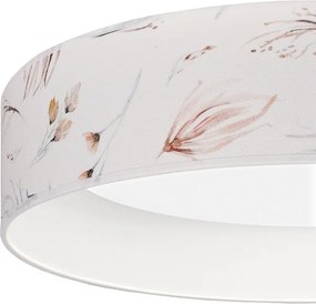 Brilagi-LED dimabil, plafonieră mare cu profil subțire, 36W/230V 3000-6000K, Ø 55 cm, alb/floral. WT+DO