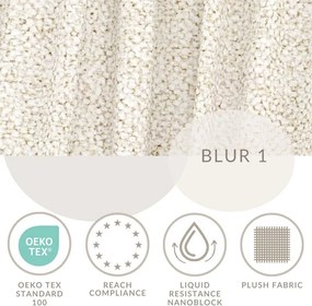 Pat matrimonial crem tapițat cu spațiu de depozitare cu somieră 160x200 cm Maumere – Maison de Rêve