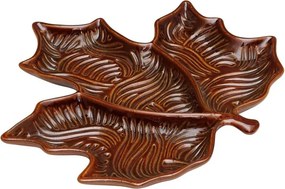 Tavita decorativa, forma de frunza, din ceramica 30 cm, Maple
