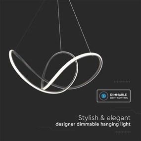 Lustră LED dimabilă pe cablu LED/50W/230V 3000K negru