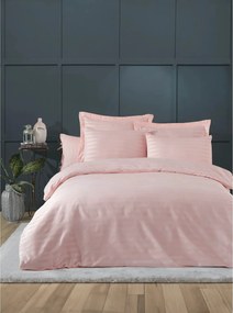 Set lenjerie pat 162ELR4137, roz pudra, bumbac/poliester, 200x220 cm,