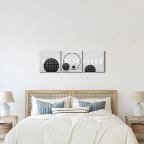 Tablou - Contrast (cu ceas) (90x30 cm)