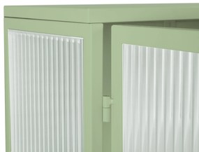 Dulap modern cu uși din sticlă, Verde | Aosom Romania