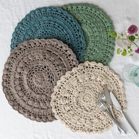 Suport pentru farfurii din amestec de bumbac ø 35 cm Crochet – Rex London