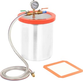 vidaXL Cameră de vid din oțel inoxidabil, 11,42 L